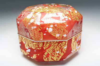 20698 Kyohei Fujita (Hand-blown decorative box, Tatsuta) FUJITA KYOHEI