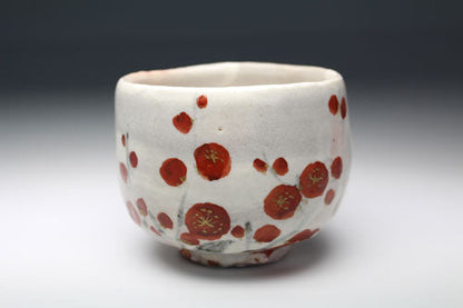 20695 Arakawa Toyozo (Red and white plum tea bowl)