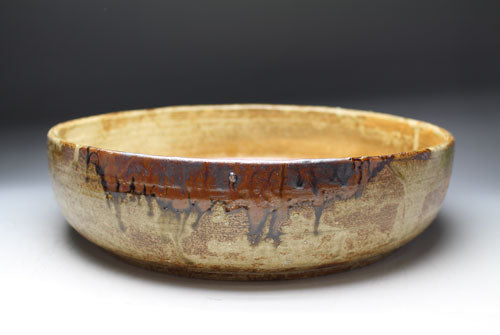 20843 Kitaoji Rosanjin (Kiseto flying glaze bowl)