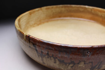 20843 Kitaoji Rosanjin (Kiseto flying glaze bowl)