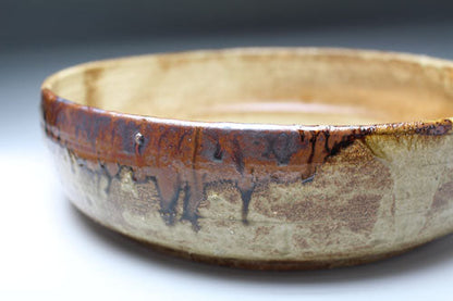 20843 Kitaoji Rosanjin (Kiseto flying glaze bowl)