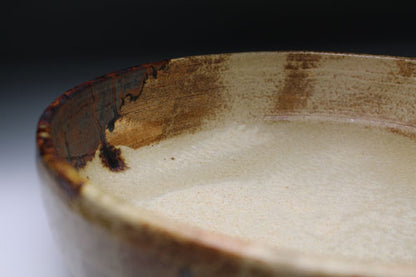 20843 Kitaoji Rosanjin (Kiseto flying glaze bowl)