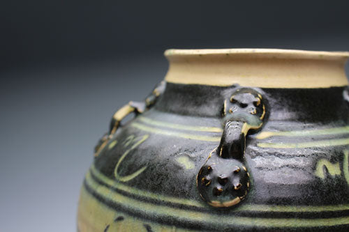 20822 Kanjiro Kawai [Shokei Kiln] (Goldfish Design Vase)