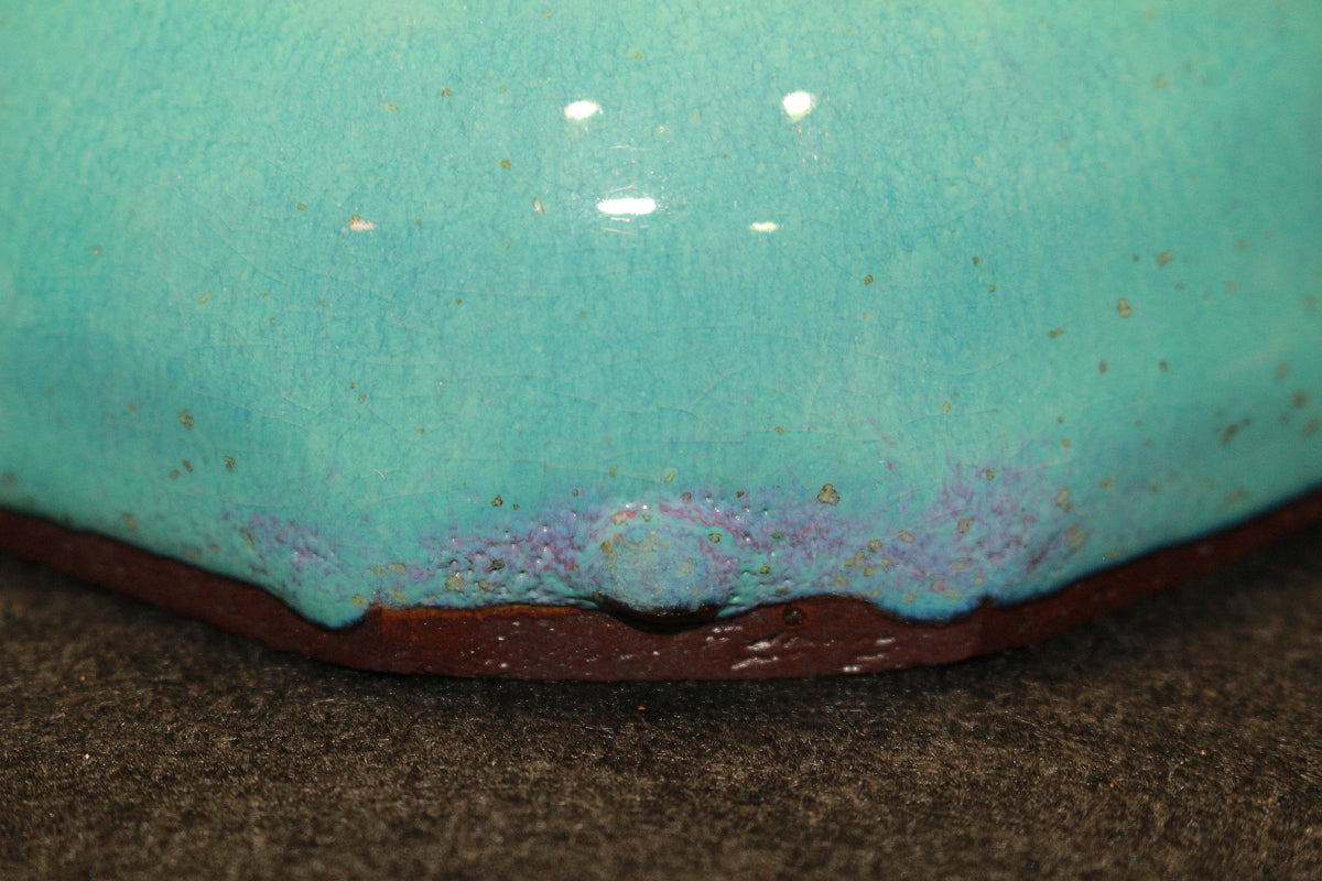 26131    河井寛次郎     青食籠（図録同手作）　 KAWAI　Kanjiro