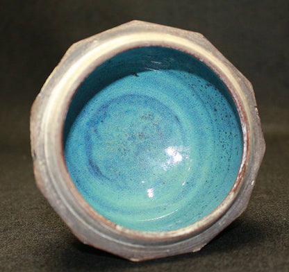 26131    河井寛次郎     青食籠（図録同手作）　 KAWAI　Kanjiro