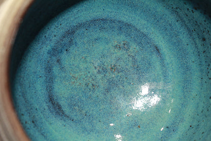 26131    河井寛次郎     青食籠（図録同手作）　 KAWAI　Kanjiro