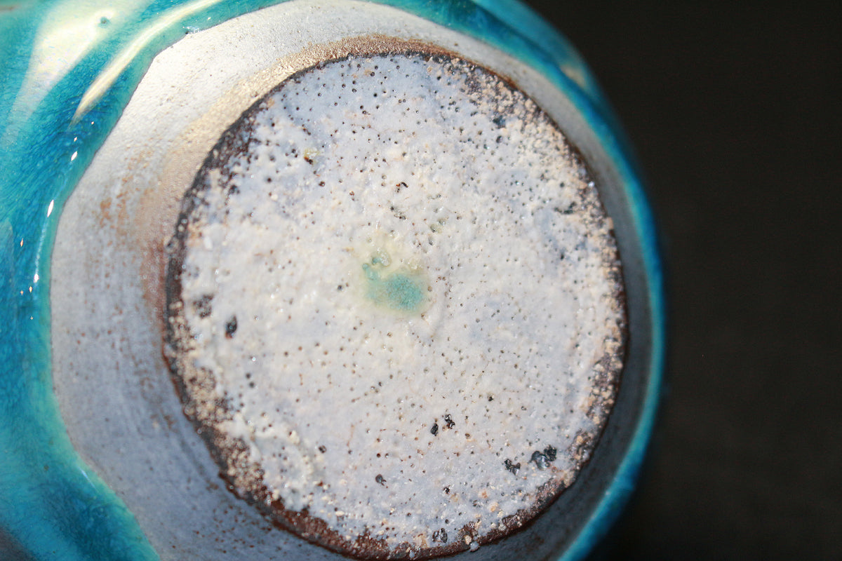 26131    河井寛次郎     青食籠（図録同手作）　 KAWAI　Kanjiro