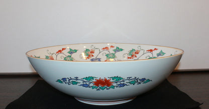 26134	１３代酒井田柿右衛門	  濁手葡萄りす文深鉢