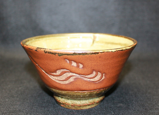 26129	河井寛次郎	櫛目碗     KAWAI Kanjiro