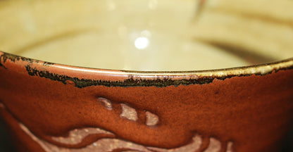 26129	河井寛次郎	櫛目碗     KAWAI Kanjiro