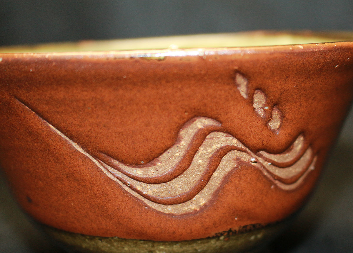 26129	河井寛次郎	櫛目碗     KAWAI Kanjiro