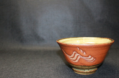 26129	河井寛次郎	櫛目碗     KAWAI Kanjiro