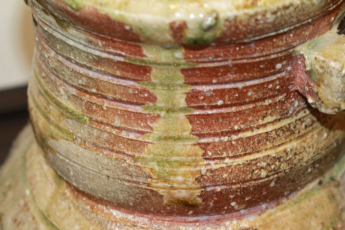 26135	杉本貞光	　寺垣外窯　信楽破袋水指「大雄峯」（大亀）　SUGIMOTO Sadamitsu