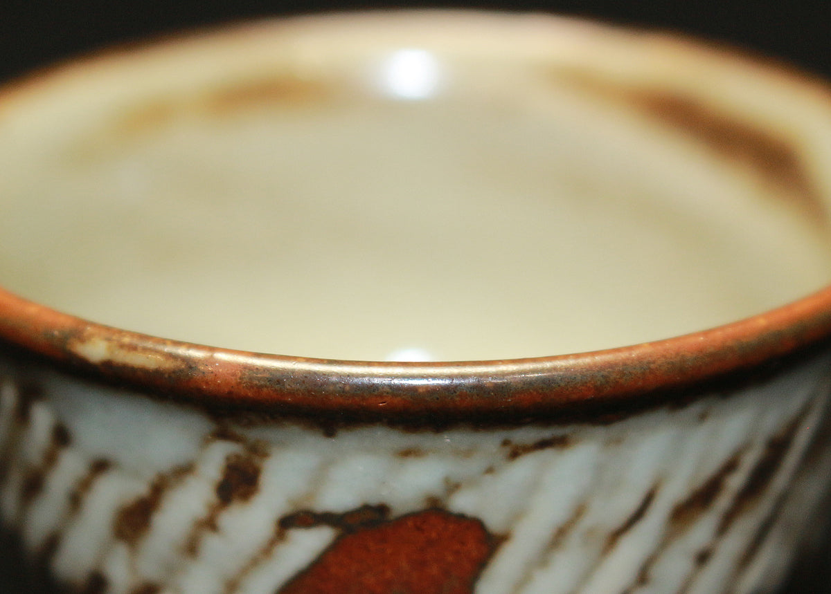 26137　人間国宝　島岡達三　象嵌ぐい呑　SHIMAOKA　Tatsuzo