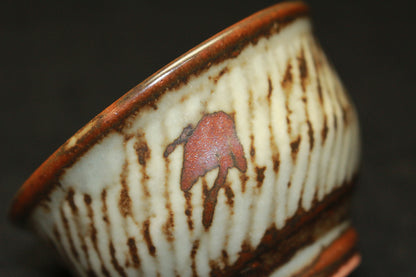 26137　人間国宝　島岡達三　象嵌ぐい呑　SHIMAOKA　Tatsuzo