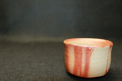 26141　人間国宝　伊勢崎淳	　備前酒呑　　ISEZAKI  Jun