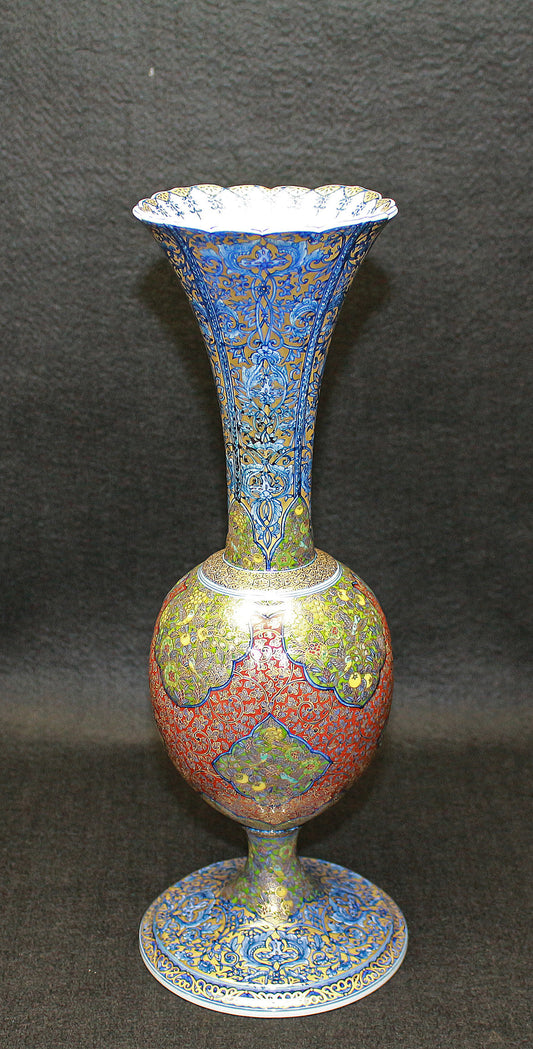 26148	葉山有樹	   緑洲鳥語　Ornamental　Vase（個展出品同手作）　 HAYAMA　Yuki