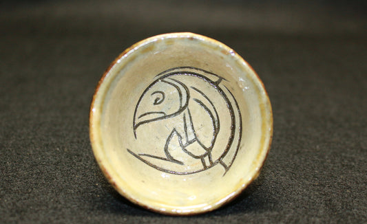 26171　人間国宝　金城次郎　壷屋焼ぐい呑　 Kinjo　Jiro