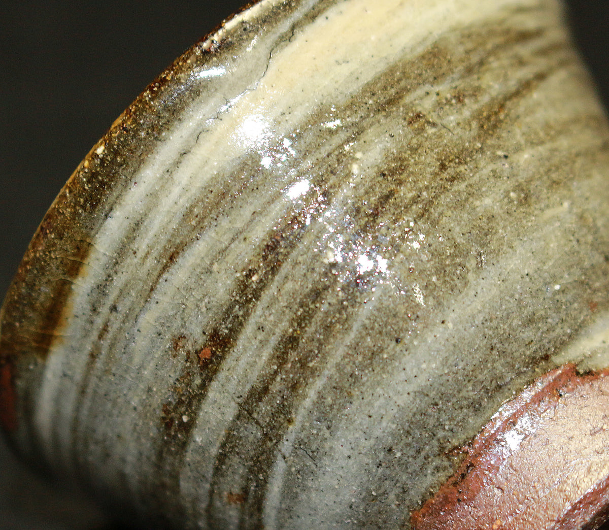 26171　人間国宝　金城次郎　壷屋焼ぐい呑　 Kinjo　Jiro