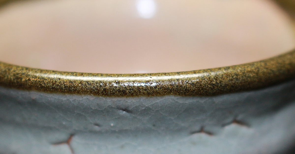 26174　 人間国宝　浜田庄司 　縁黒盃　HAMADA Syoji