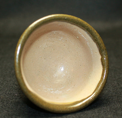 26174　 人間国宝　浜田庄司 　縁黒盃　HAMADA Syoji