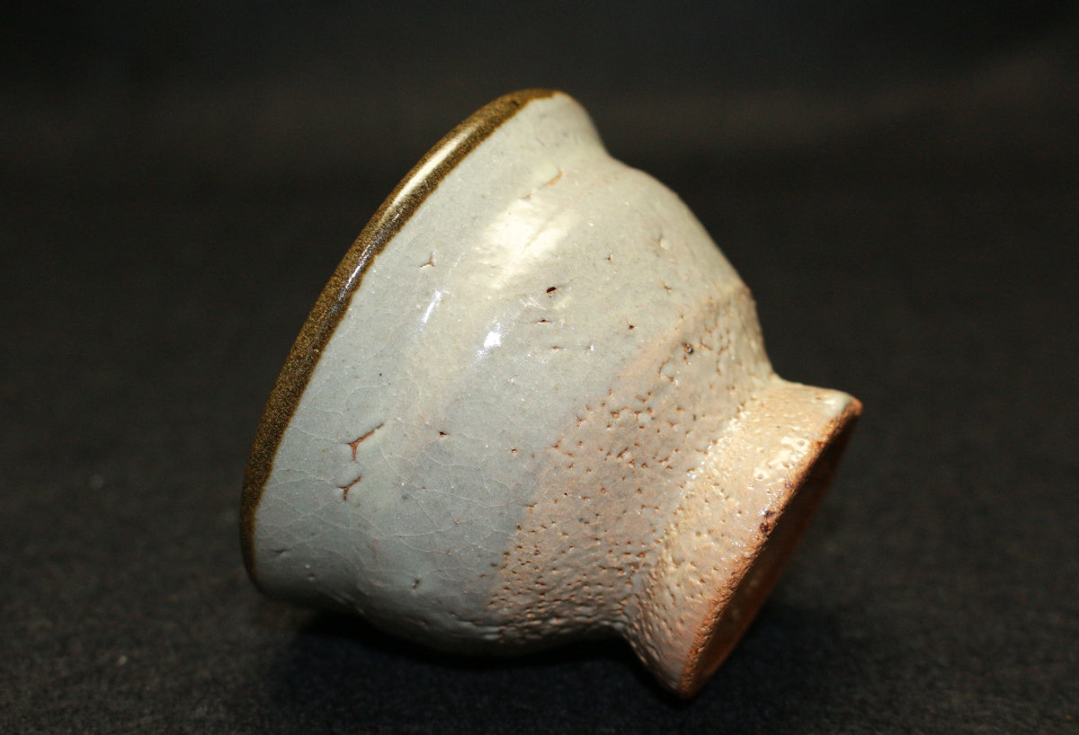 26174　 人間国宝　浜田庄司 　縁黒盃　HAMADA Syoji