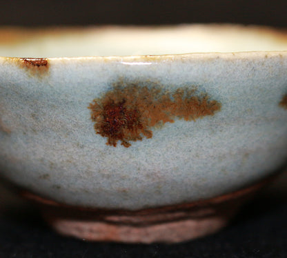 26186   人間国宝　清水卯一   灰釉鉄彩盃　SHIMIZU　Uichi