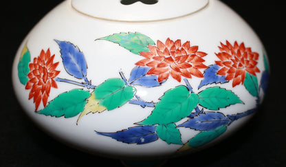 26173	１３代酒井田柿右衛門	　濁手山吹文香爐