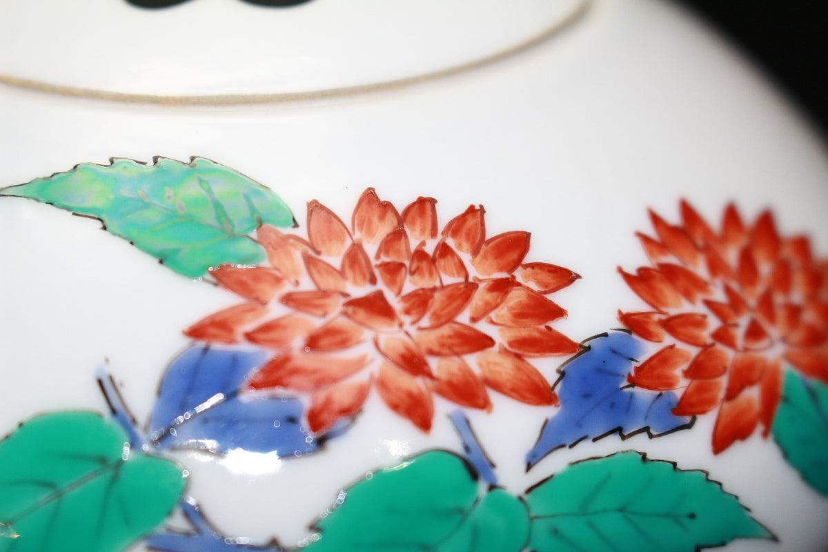 26173	１３代酒井田柿右衛門	　濁手山吹文香爐