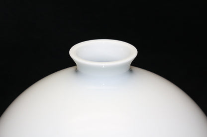 26181　人間国宝　井上萬二	　白磁丸形壷②