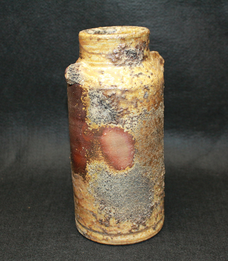 26210 藤原 雄（備前窯変擂座花入） – アート飛田