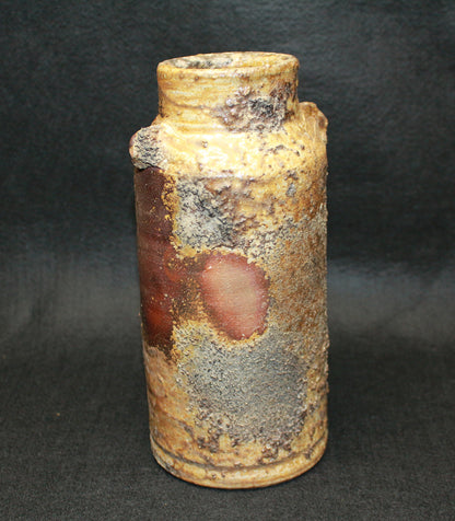 26210 藤原 雄（備前窯変擂座花入）