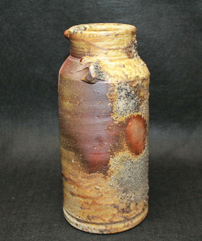 26210 藤原 雄（備前窯変擂座花入）