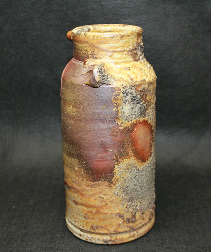 26210 藤原 雄（備前窯変擂座花入）