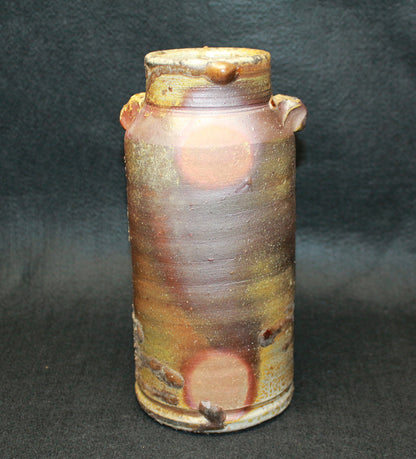 26210 藤原 雄（備前窯変擂座花入）