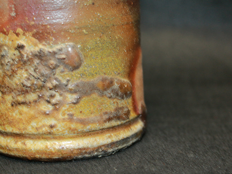 26210 藤原 雄（備前窯変擂座花入）