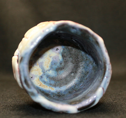 26212	林正太郎	　利休青紫志野割高台ぐい呑　　HAYASHI Shotaro