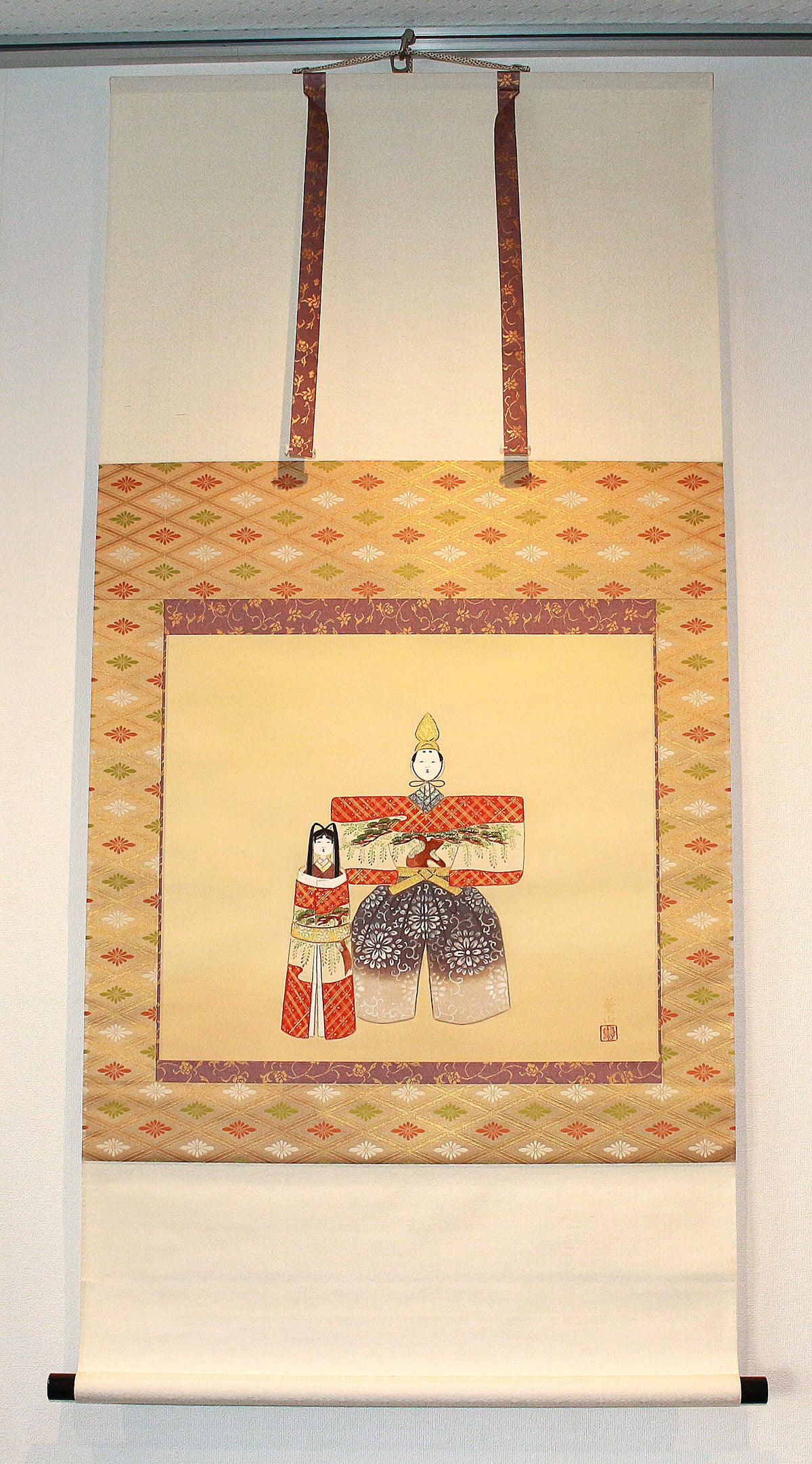 26179	島津華山	　軸　立雛 　SHIMAZU　Kazan