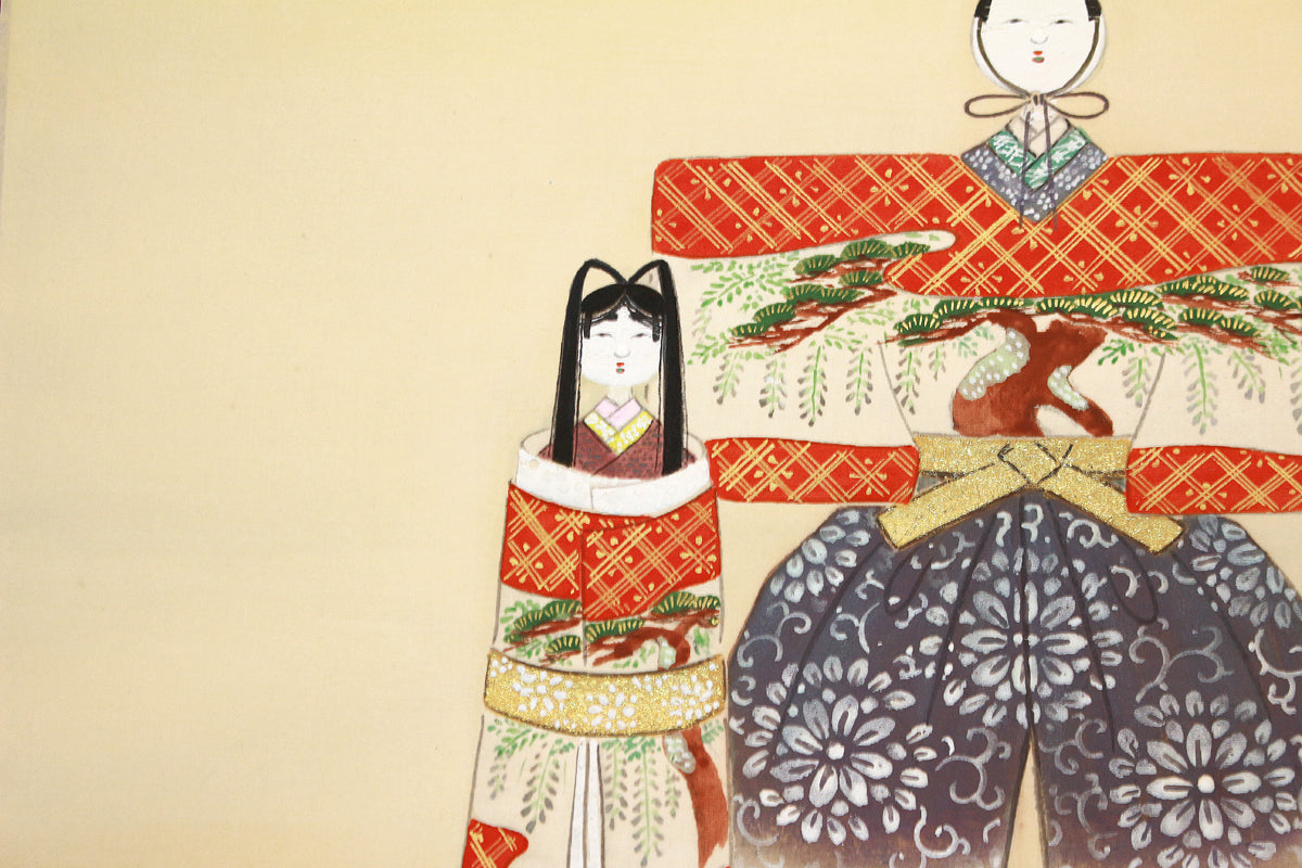 26179	島津華山	　軸　立雛 　SHIMAZU　Kazan