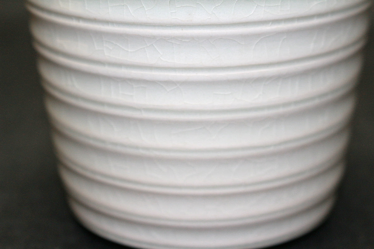 26191　帝室技芸員　陶聖 板谷波山　氷華磁香爐（東美鑑定書付属）　 ITAYA　Hazan