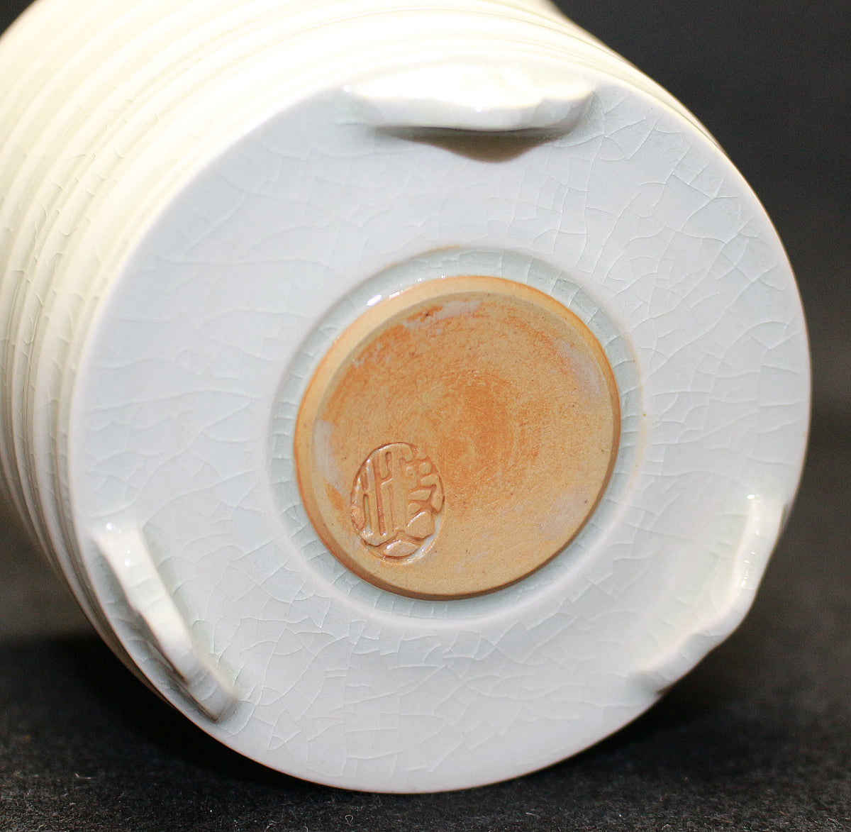 26191　帝室技芸員　陶聖 板谷波山　氷華磁香爐（東美鑑定書付属）　 ITAYA　Hazan