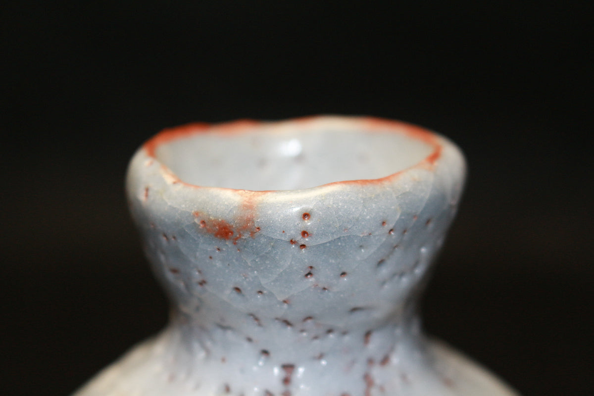 26208 人間国宝 加藤孝造 鼡志野徳利 KATO Kozo – アート飛田