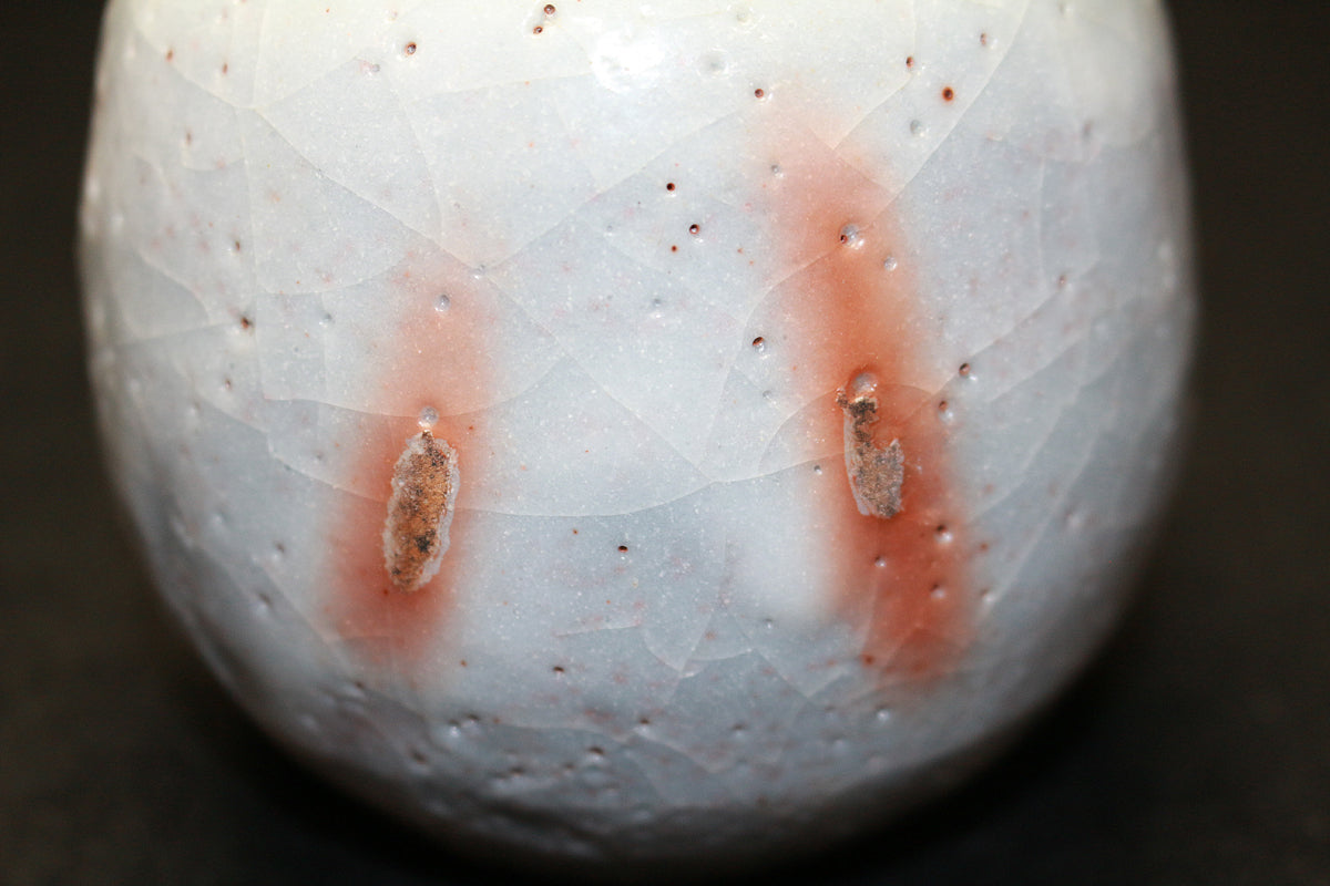 26208　 人間国宝　加藤孝造　鼡志野徳利　KATO Kozo