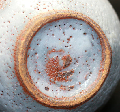 26208　 人間国宝　加藤孝造　鼡志野徳利　KATO Kozo