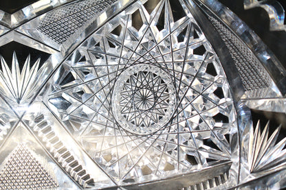 26197	バカラ	ギヤマン切子鉢（春海商店シール）