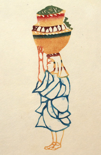 26195　人間国宝　芹沢銈介　那覇路じ　SERIZAWA Keisuke