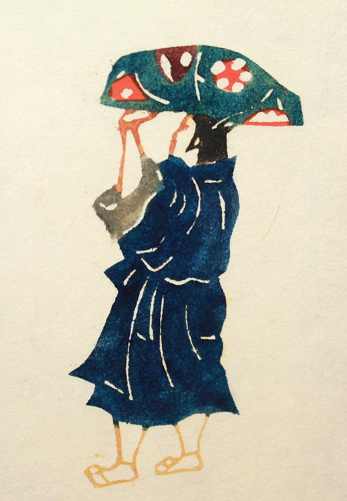 26195　人間国宝　芹沢銈介　那覇路じ　SERIZAWA Keisuke