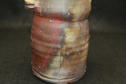 26199　人間国宝 金重陶陽　備前耳付花入　KANESHIGE Toyo