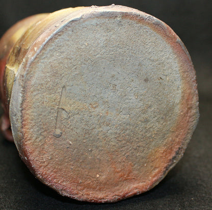 26199　人間国宝 金重陶陽　備前耳付花入　KANESHIGE Toyo