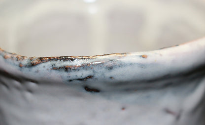 26219　人間国宝　１１代三輪休雪	萩焼盃（彫銘） 　MIWA  Kyusetsu